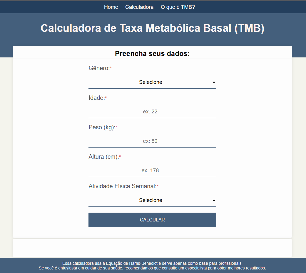 Miniatura do site calculadorabasal.com.br